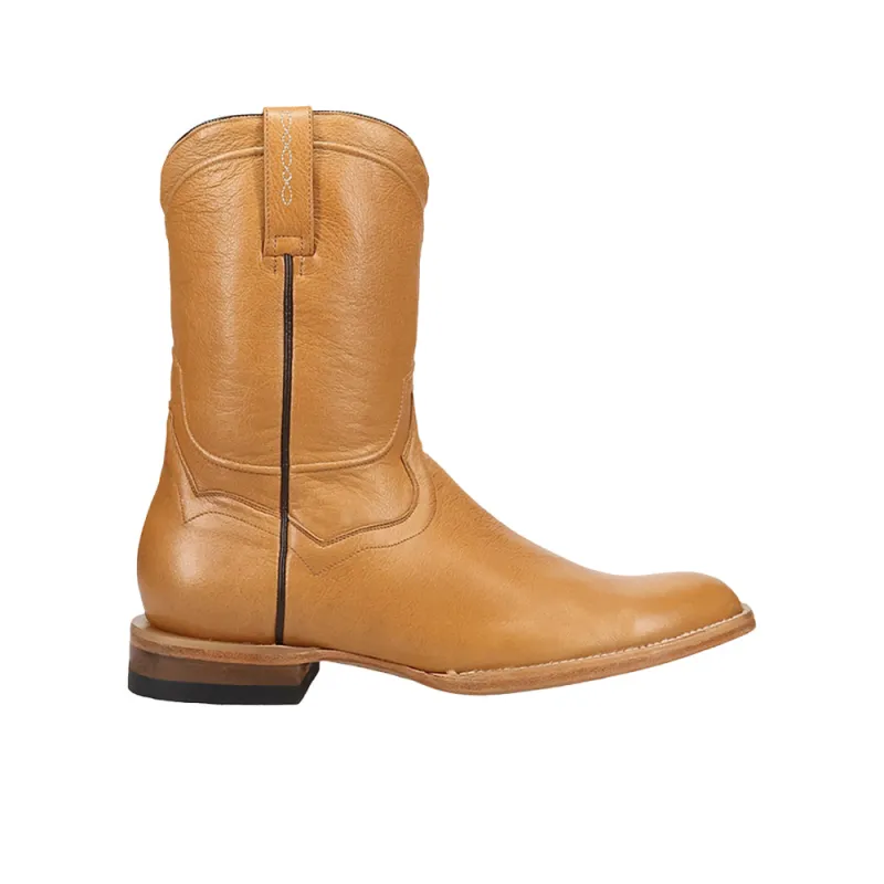 Hartwell Leather Round Toe Pull On Cowboy Boots made by Shoebacca