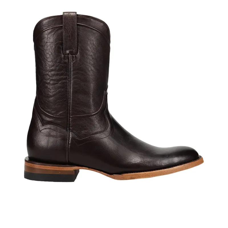 Hartwell Leather Round Toe Pull On Cowboy Boots made by Shoebacca