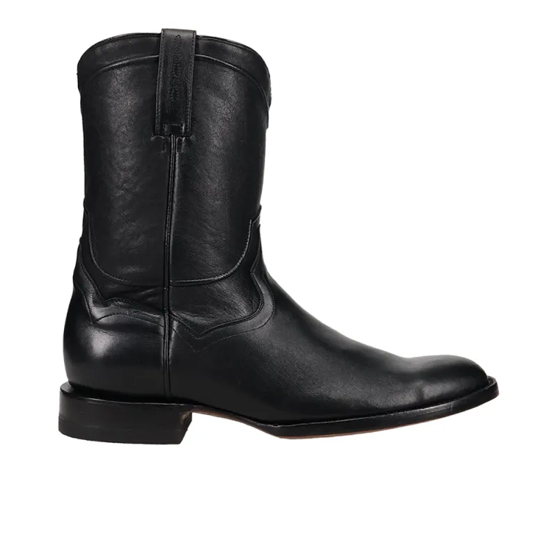 Hartwell Leather Round Toe Pull On Cowboy Boots made by Shoebacca