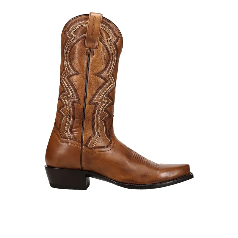 Gallup Leather Snip Toe Pull On Cowboy Boots made by Shoebacca