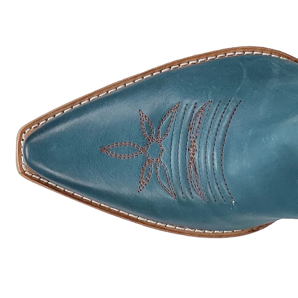 Grace Leather Snip Toe Pull On Cowboy Boots sold by Shoebacca product image thumbnail 4