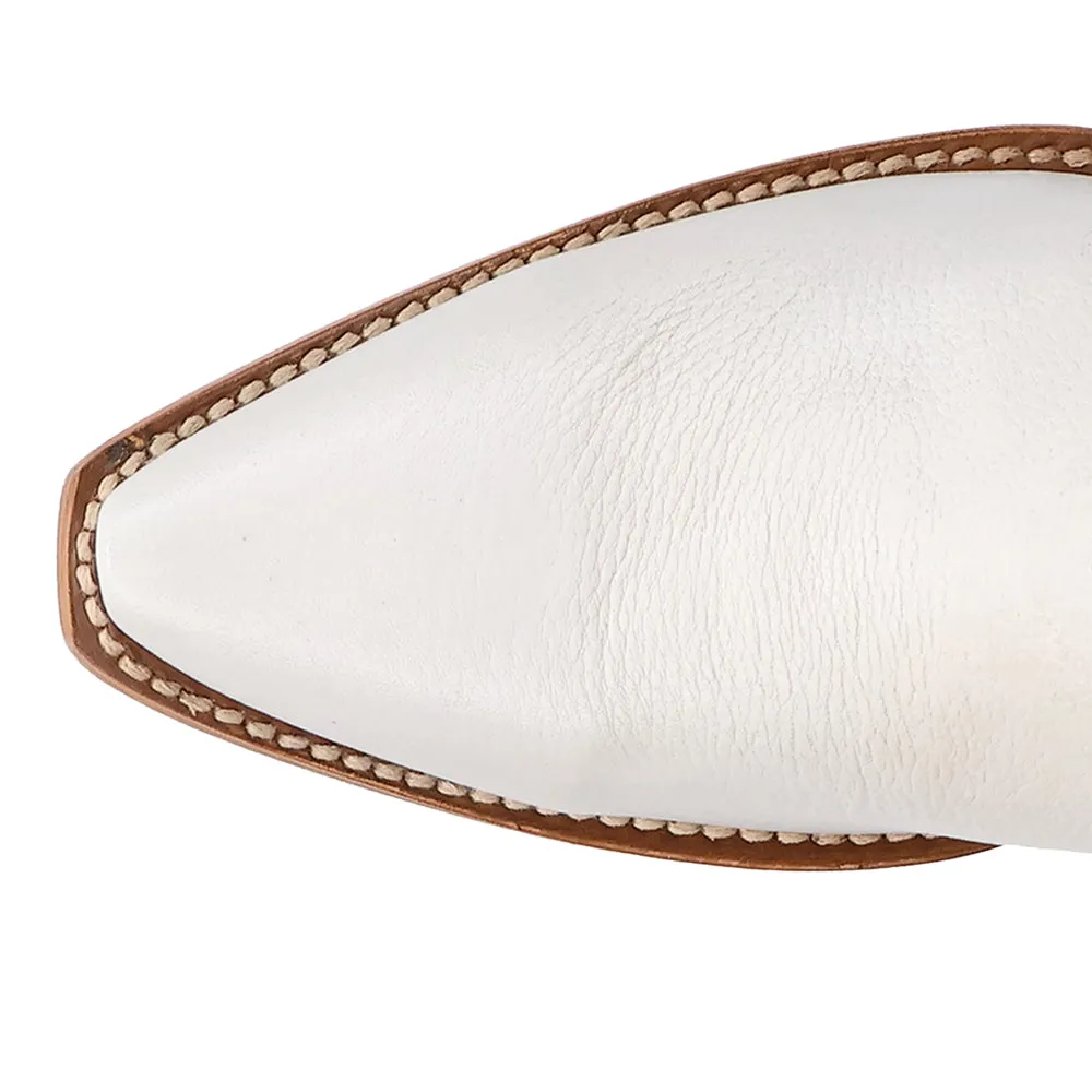 Mila Leather Snip Toe Pull On Cowboy Boots sold by Shoebacca product image thumbnail 4