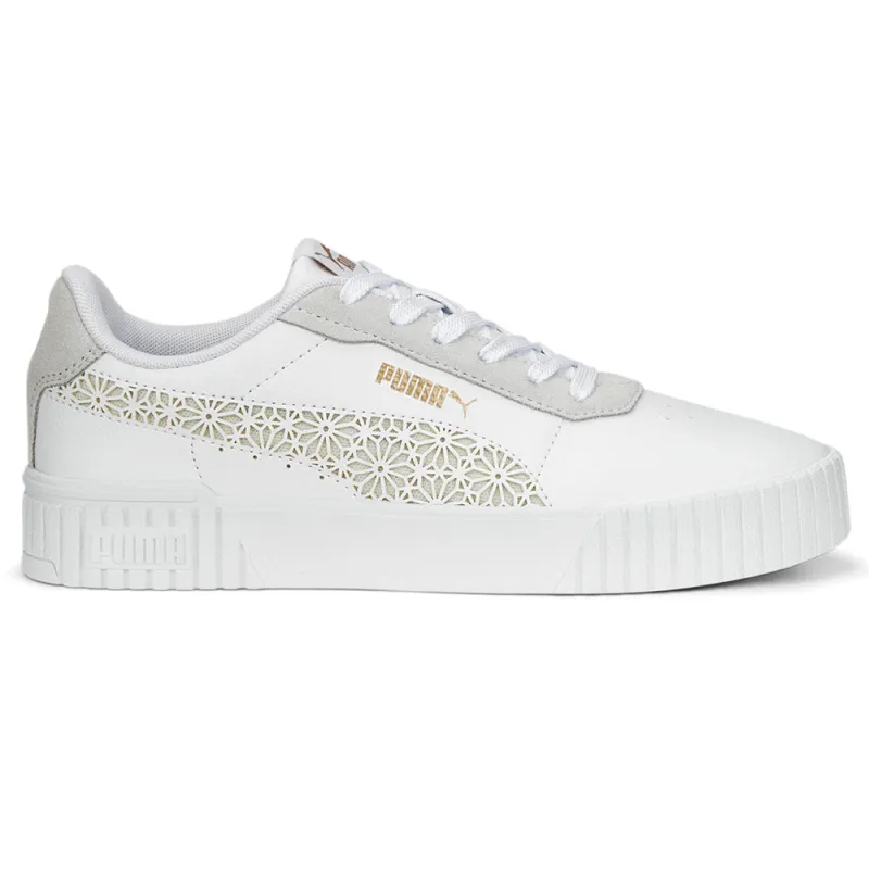Carina 2.0 Laser Cut Lace Up Sneakers made by Puma