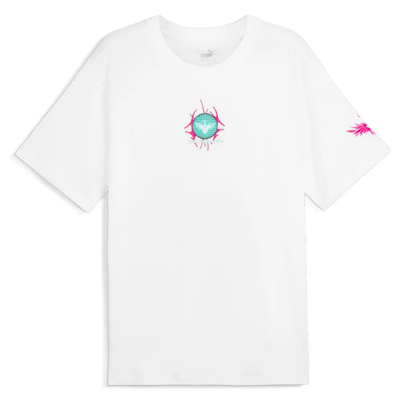 Melo Miami Graphic Crew Neck Short Sleeve T-Shirt made by Puma