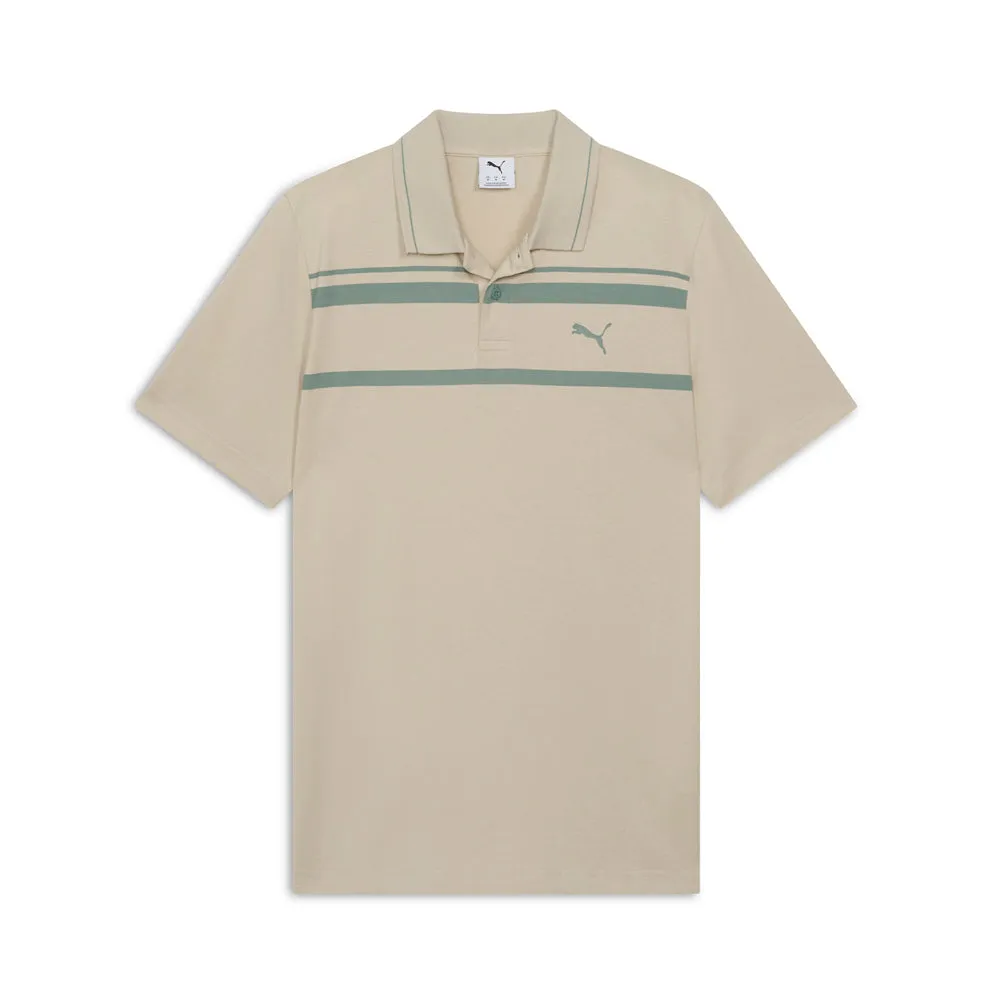 Essentials Elevated Striped Short Sleeve Polo Shirt sold by Shoebacca