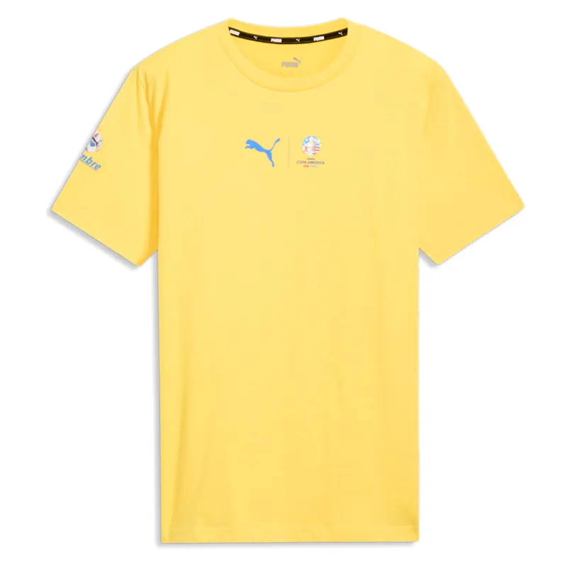 Conmebol Ca Brazil Crew Neck Short Sleeve T-Shirt made by Puma