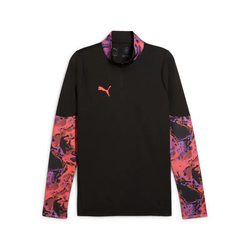 IndividualCUP Mock Neck Long Sleeve Quarter Zip Pullover made by Puma