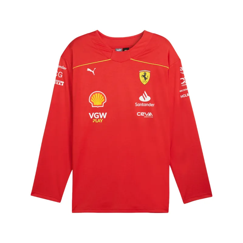Scuderia Ferrari Team Hockey Crew Neck Long Sleeve Replica Jersey made by Puma