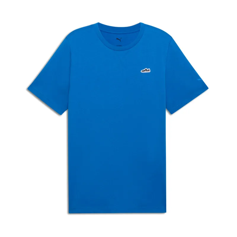 Wardrobe Essentials Suede Crew Neck Short Sleeve T-Shirt made by Puma