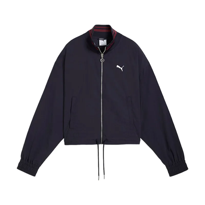 Premium Essentials Relaxed Woven Full Zip Jacket made by Puma