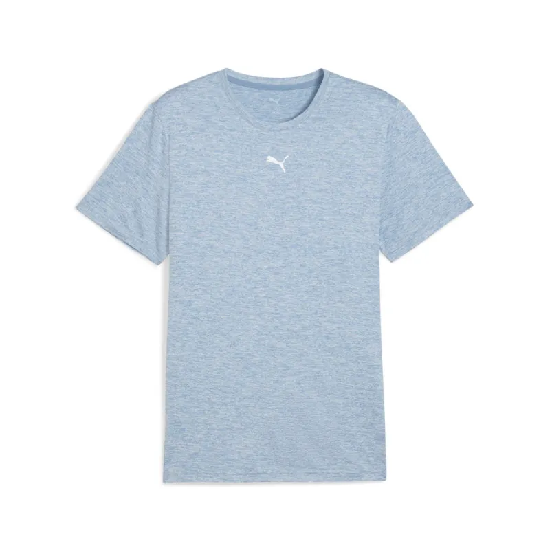 Train All Day Essentials Heather Cat Crew Neck Short Sleeve T-Shirt made by Puma