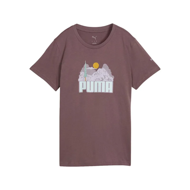 Nature Graphic Crew Neck Short Sleeve T-Shirt made by Puma