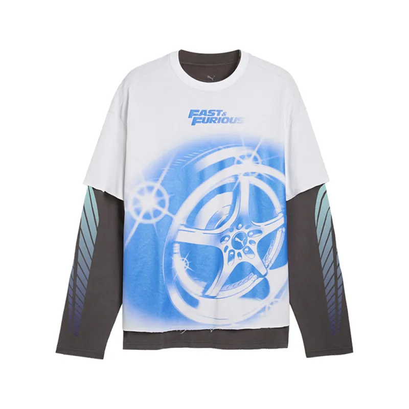 FAST AND FURIOUS Crew Neck Long Sleeve T-Shirt made by Puma