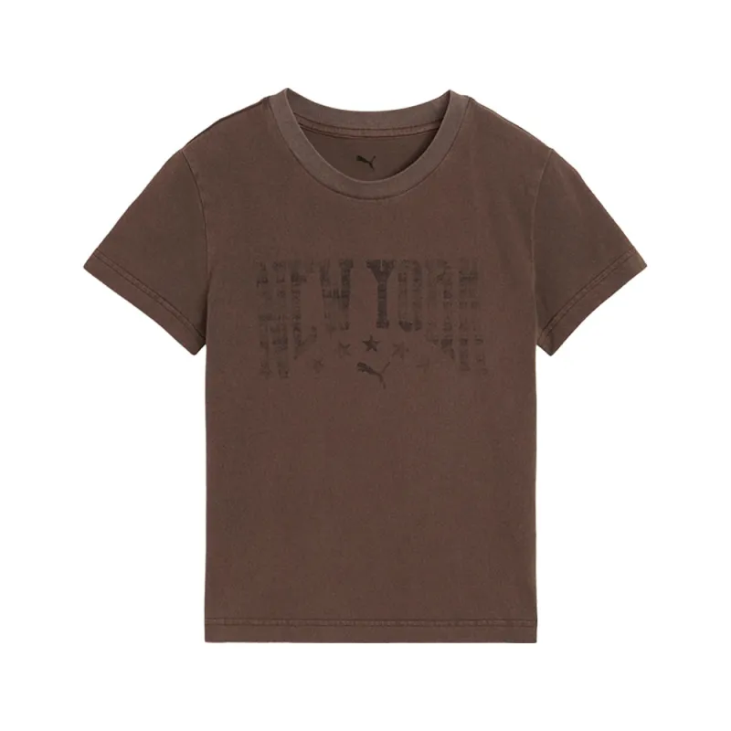 NYC Wardrobe Essentials Slim Crew Neck Short Sleeve T-Shirt made by Puma