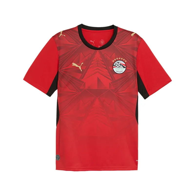 Egypt Home Crew Neck Short Sleeve Soccer Jersey made by Puma