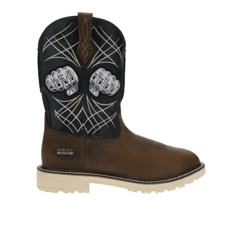 Activator Live Free Wide 11 Inch Steel Toe Work Boots made by Ariat