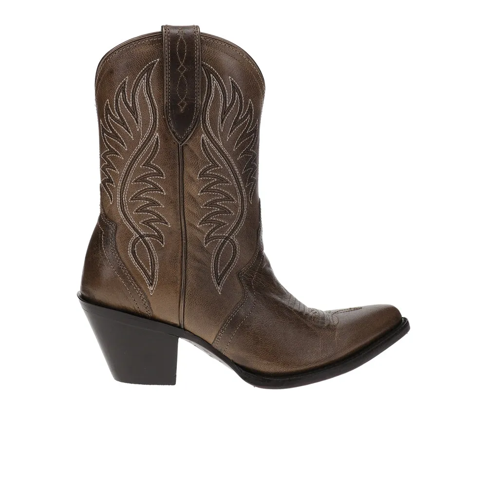 Julietta Round Toe Pull On Cowboy Boots sold by Shoebacca