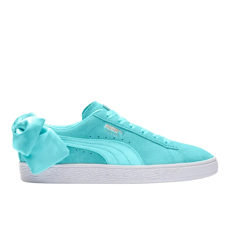 Suede Bow Lace Up Sneakers made by Puma