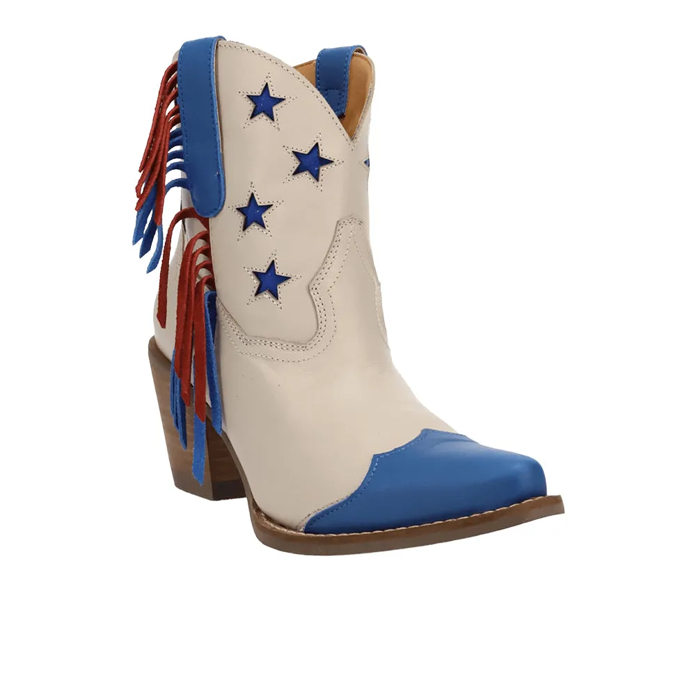 Liberty Leather Snip Toe Pull On Cowboy Booties sold by Shoebacca product image thumbnail 2