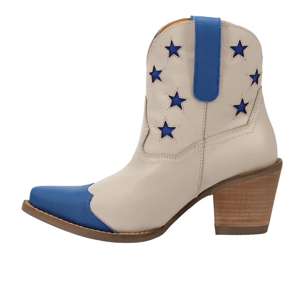 Liberty Leather Snip Toe Pull On Cowboy Booties sold by Shoebacca product image thumbnail 3