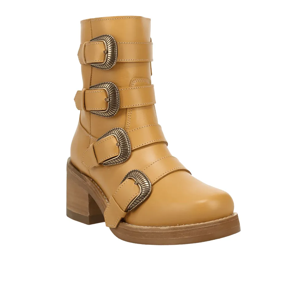 Topanga Leather Round Toe Zippered Booties sold by Shoebacca product image thumbnail 2