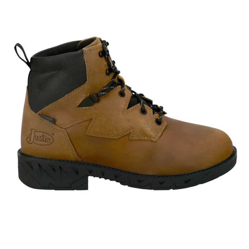 Prodigy Round 6 Inch Electrical Hazard Soft Toe Work Boots made by Justin Boots