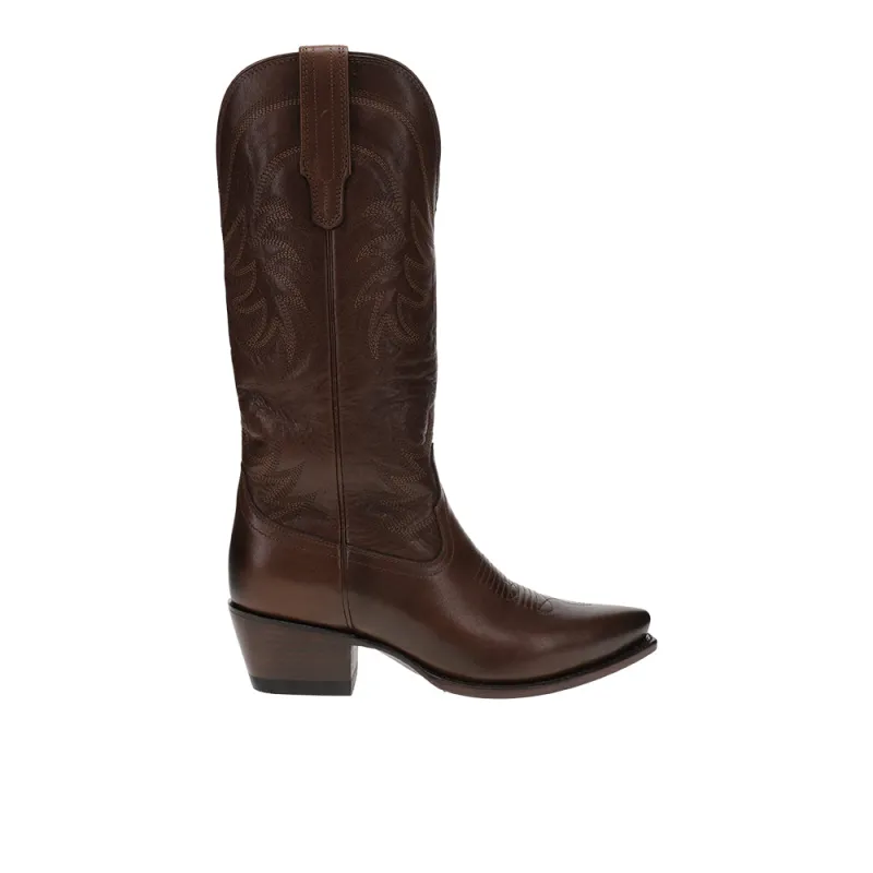 The Annie Tall Embroidered Snip Toe Cowboy Boots made by Tecovas