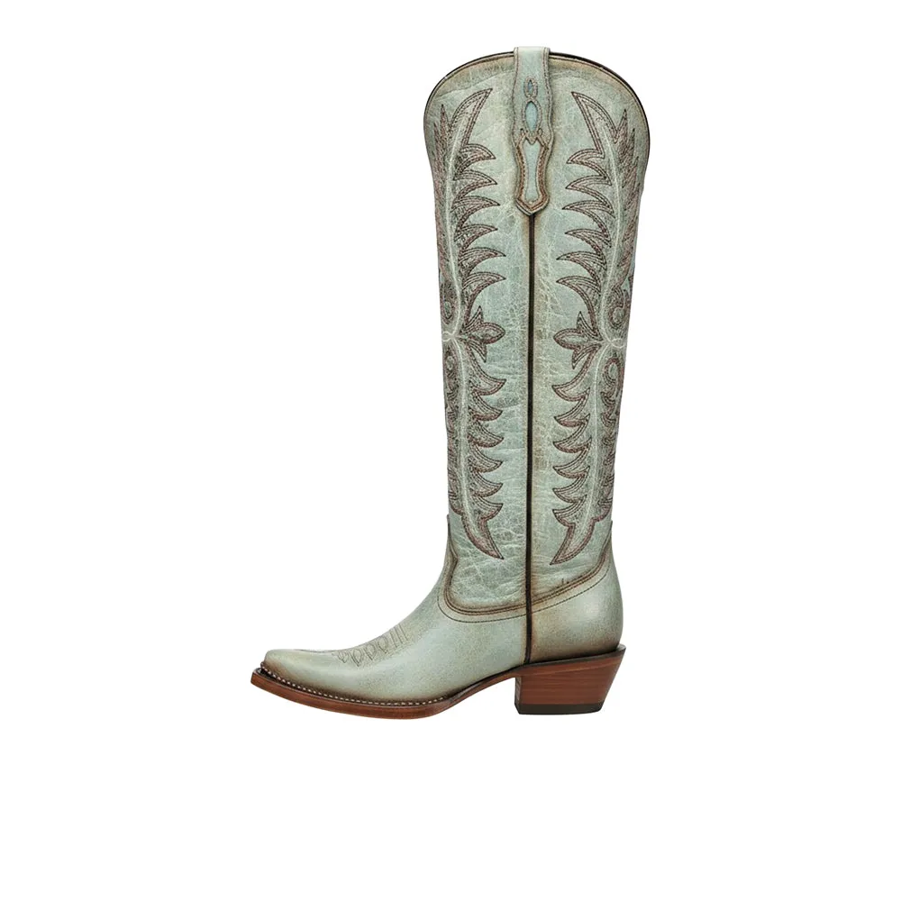 Embroidered Metallic Welt Tall Top Snip Toe Pull On Cowboy Boots sold by Shoebacca product image thumbnail 3