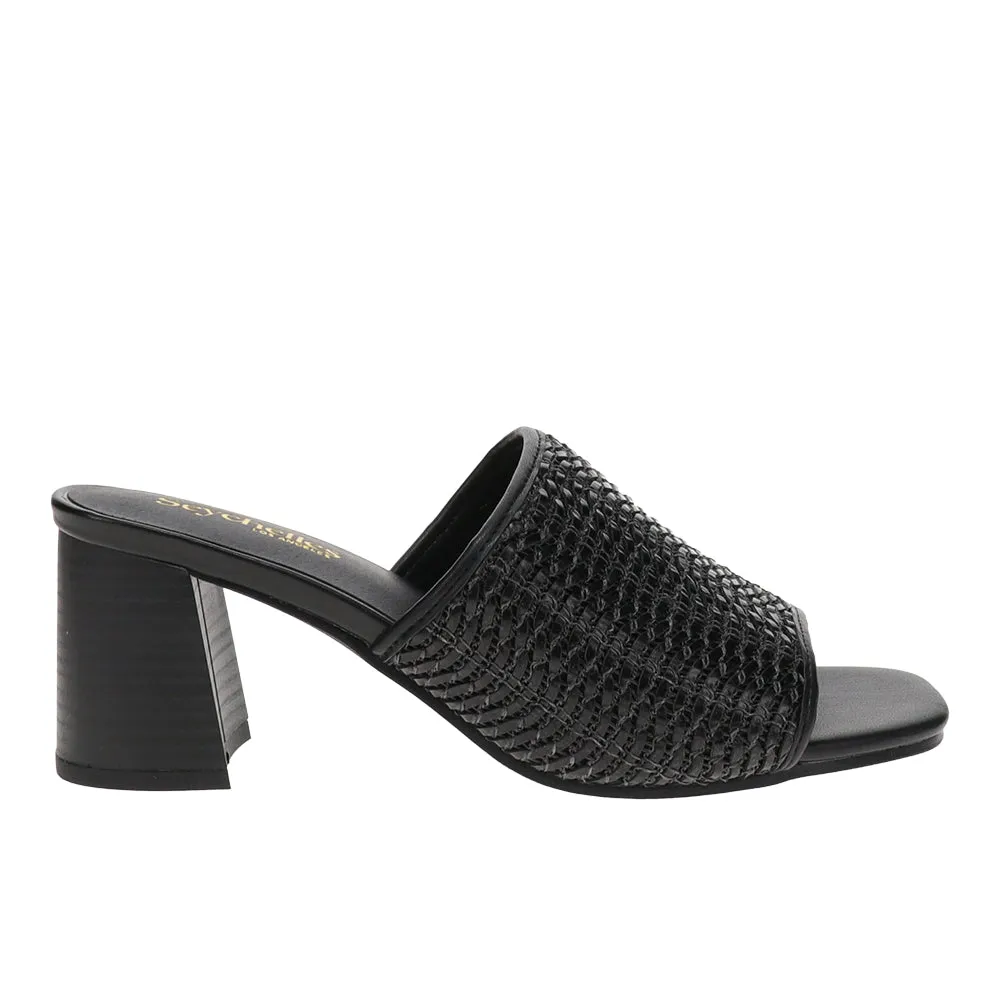 Adapt 3 Woven Block Heel Sandal sold by Shoebacca