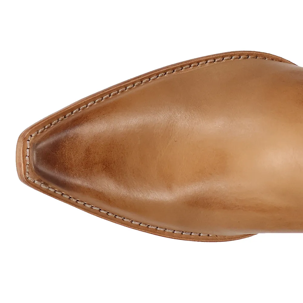 Heartland Leather Snip Toe Zippered Cowboy Boots sold by Shoebacca product image thumbnail 4