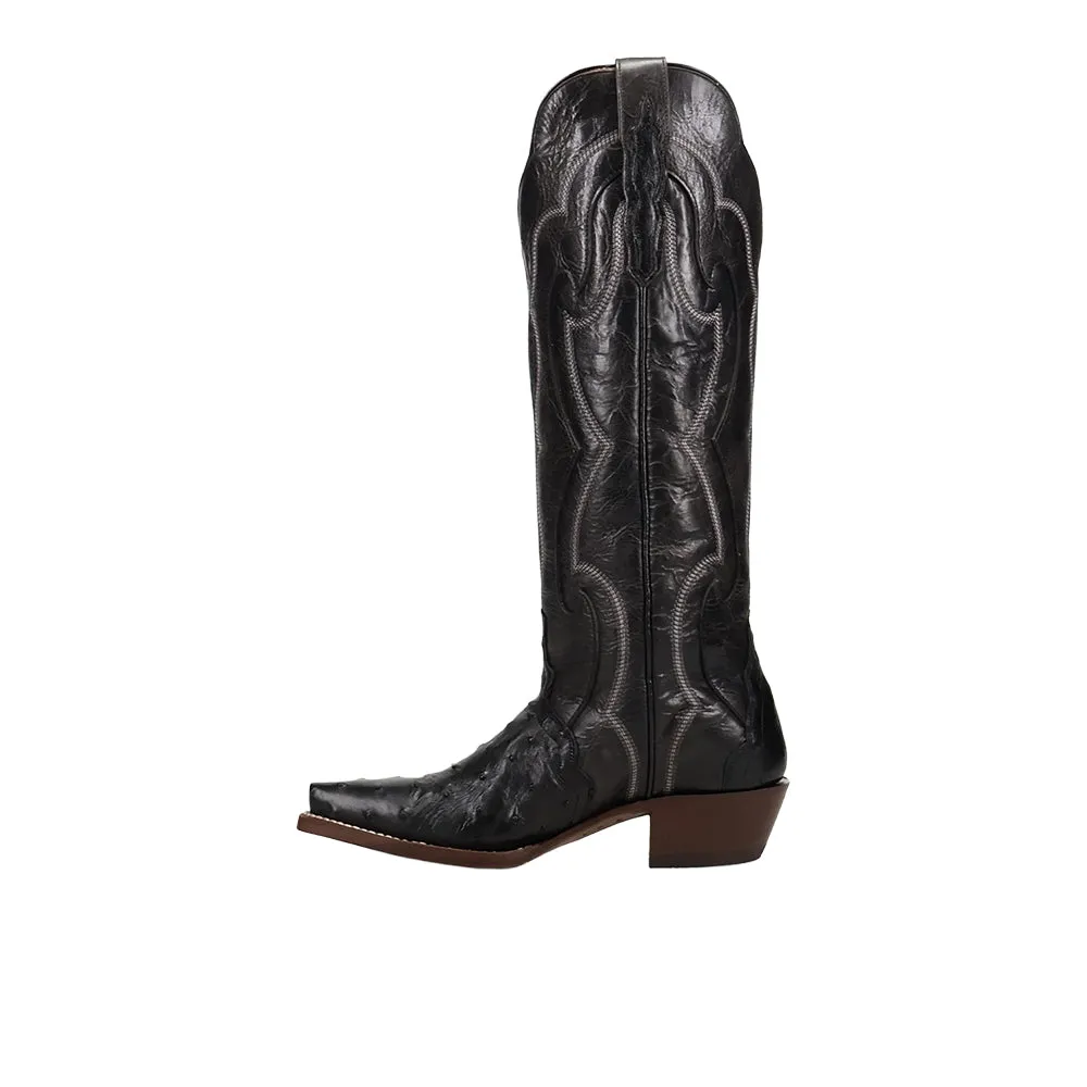 Maravilla Full Ostrich Snip Toe Pull On Cowboy Boots sold by Shoebacca product image thumbnail 3