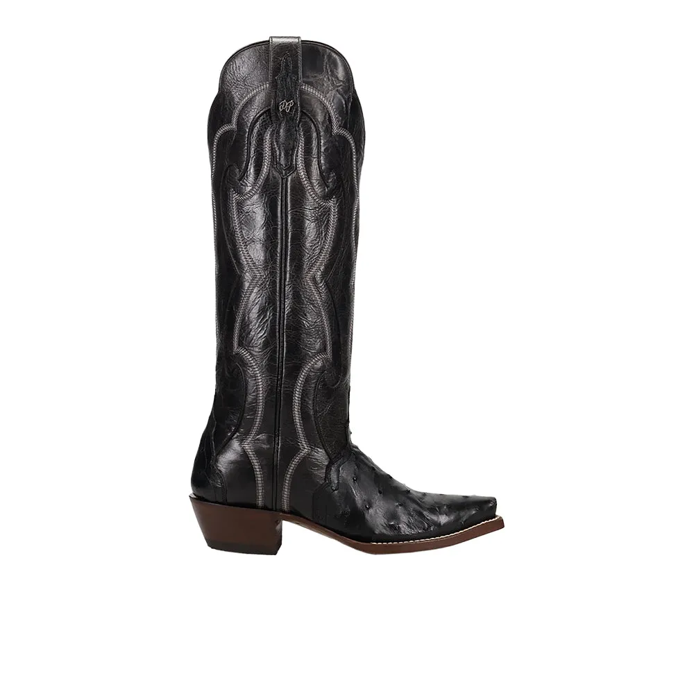 Maravilla Full Ostrich Snip Toe Pull On Cowboy Boots sold by Shoebacca