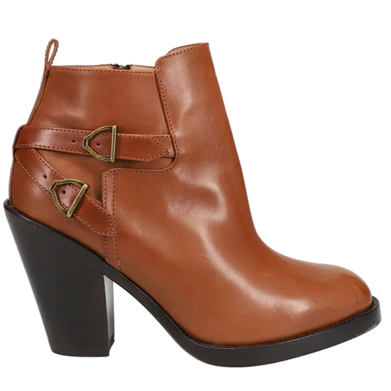Lucia Round Toe Booties made by Lucchese