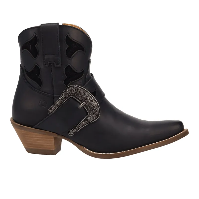 Saddle Up Leather Snip Toe Zippered Booties made by dingo