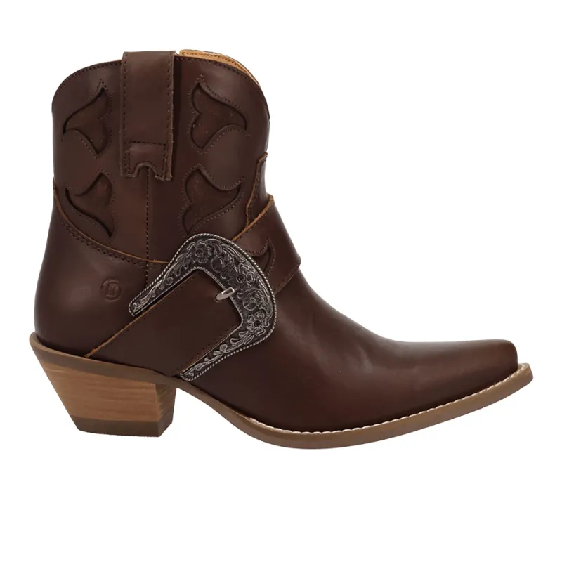 Saddle Up Leather Snip Toe Zippered Booties made by dingo