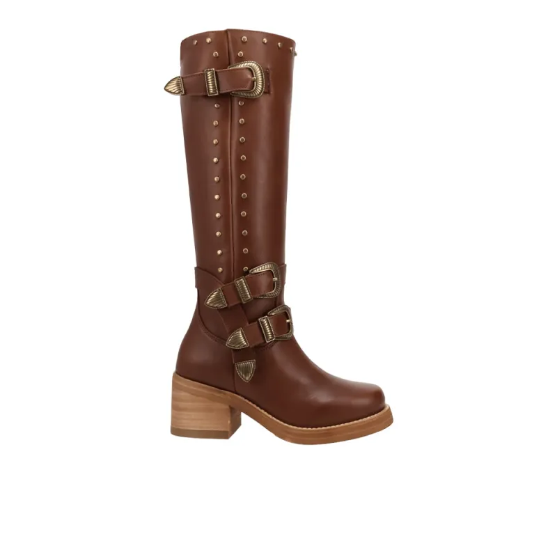 Fillmore Leather Round Toe Zippered Boots made by dingo