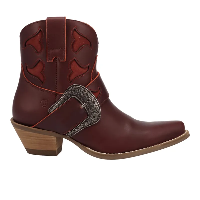 Saddle Up Leather Snip Toe Zippered Booties made by dingo