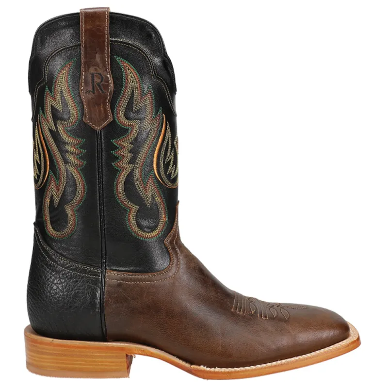 Antique Goat Square Toe Cowboy Boots made by Shoebacca