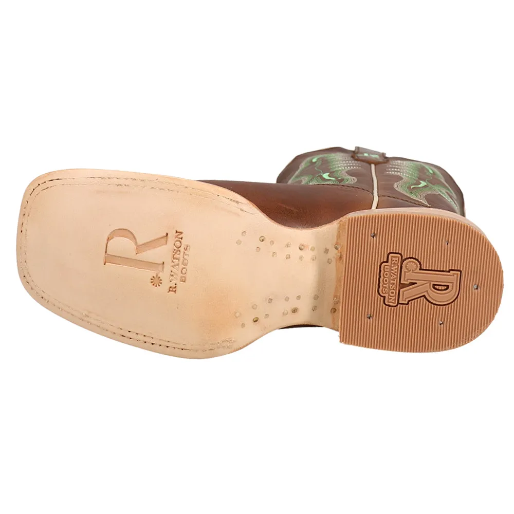 Arizona Tan Embroidered Square Toe Cowboy Boots sold by Shoebacca product image thumbnail 5