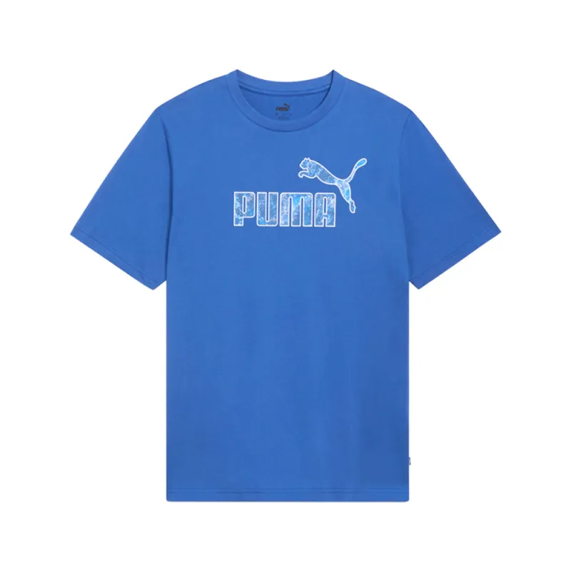 Nature Blur Fill Logo Crew Neck Short Sleeve T-Shirt made by Puma