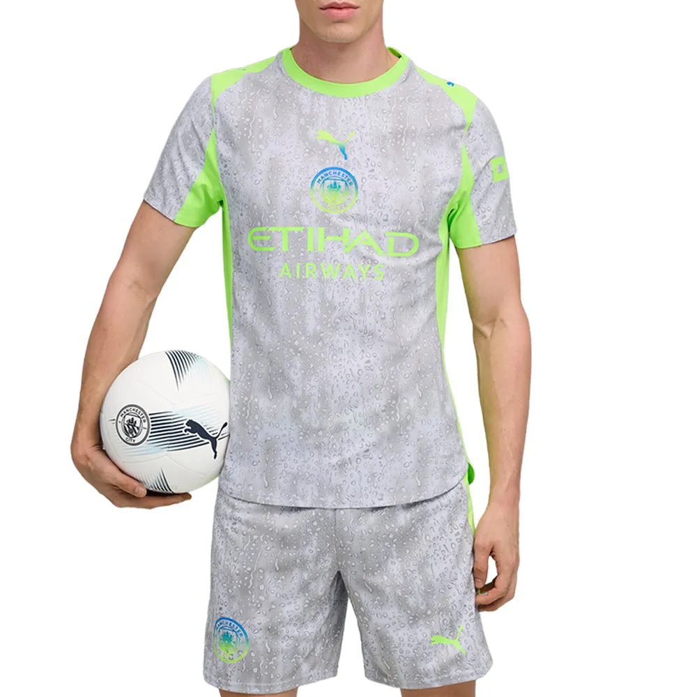 Manchester City F.C. Third Jersey Authentic Crew Neck Short Sleeve Soccer Jersey sold by Shoebacca product image thumbnail 3