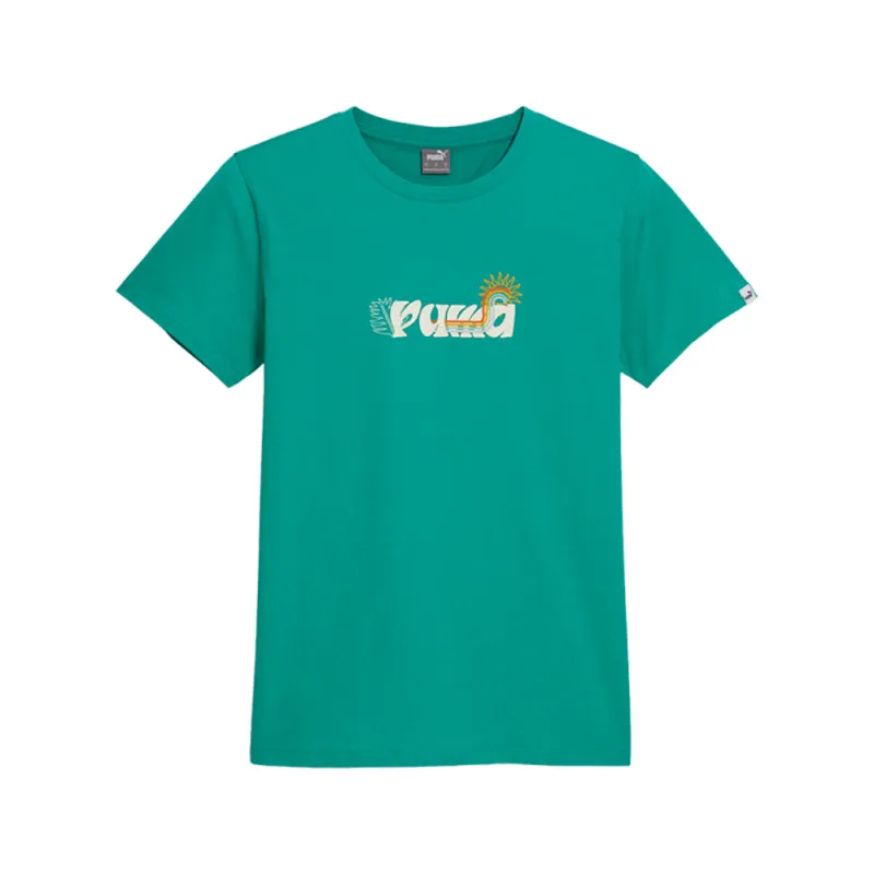 Radiant Graphic Crew Neck Short Sleeve T-Shirt made by Puma