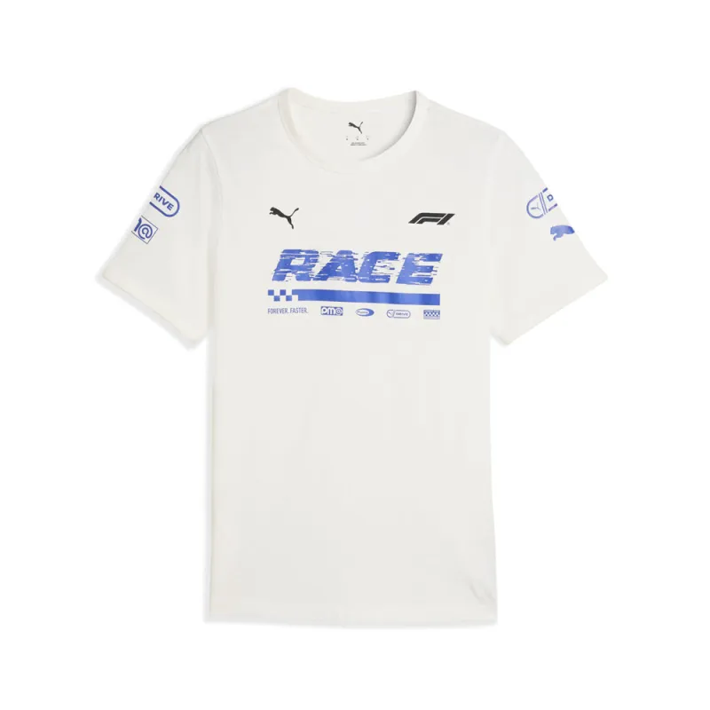 F1 Graphic Ringer Crew Neck Short Sleeve T-Shirt made by Puma