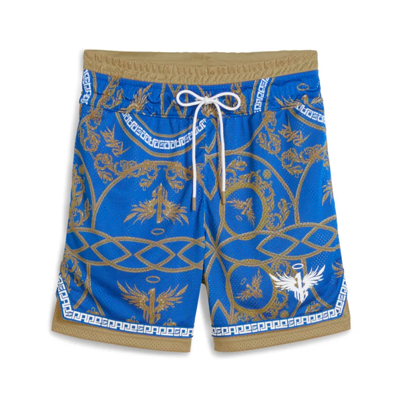 Melo Golden Graphic Drawstring Athletic Shorts made by Puma