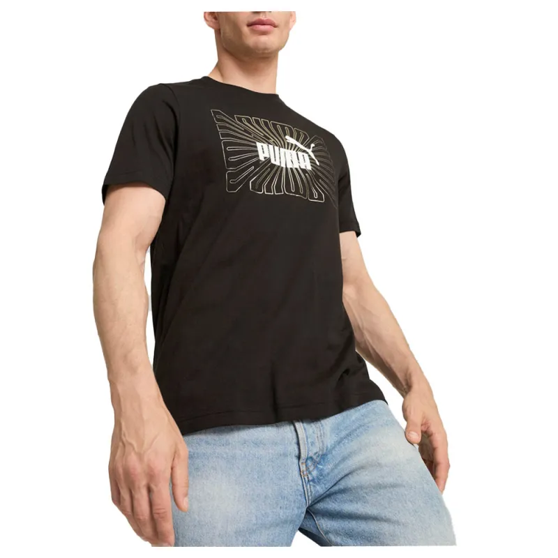Graphics Crew Neck Short Sleeve T-Shirt made by Puma
