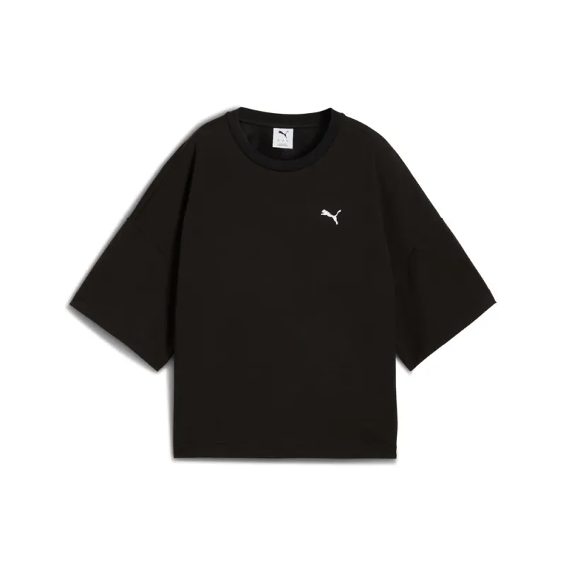 Wardrobe Essentials Relaxed Heavy Crew Neck Short Sleeve T-Shirt made by Puma