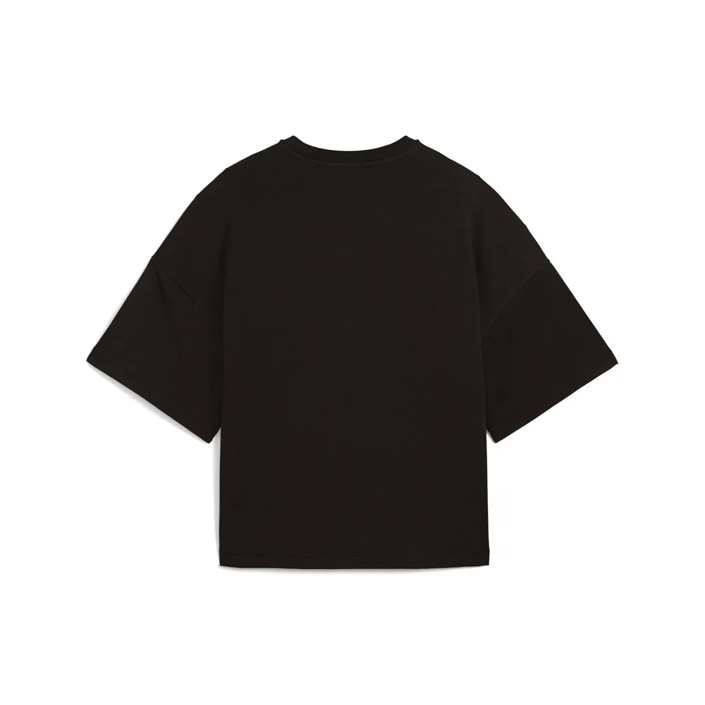 Wardrobe Essentials Relaxed Heavy Crew Neck Short Sleeve T-Shirt sold by Shoebacca product image thumbnail 2