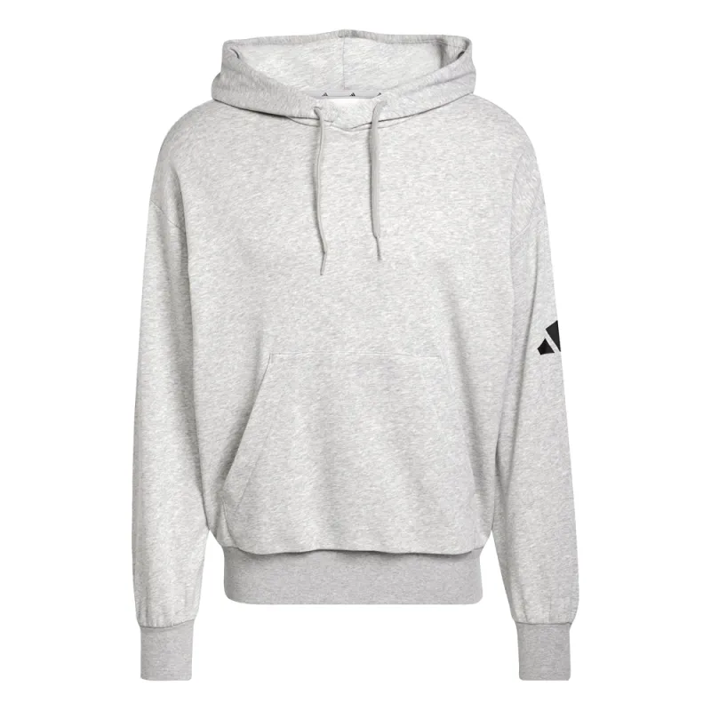 Essentials Loose-Fit 3 Bar Logo French Terry Pullover Hoodie made by Adidas