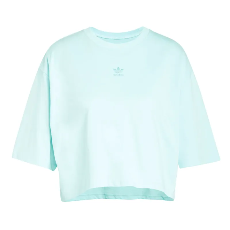 Essentials Crop Crew Neck Short Sleeve T-Shirt made by Adidas