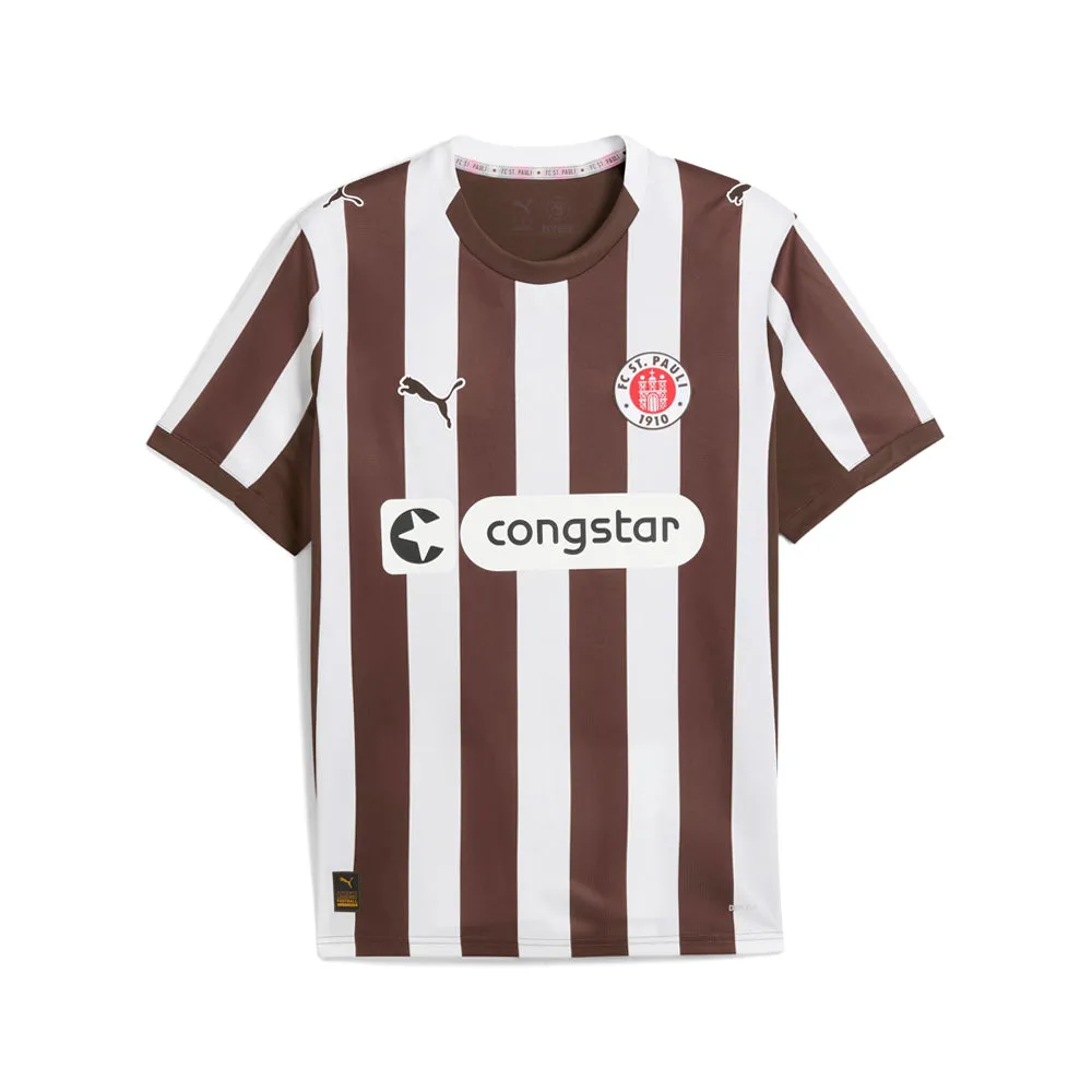FC St.Pauli Crew Neck Short Sleeve Home Athletic Jersey sold by Shoebacca